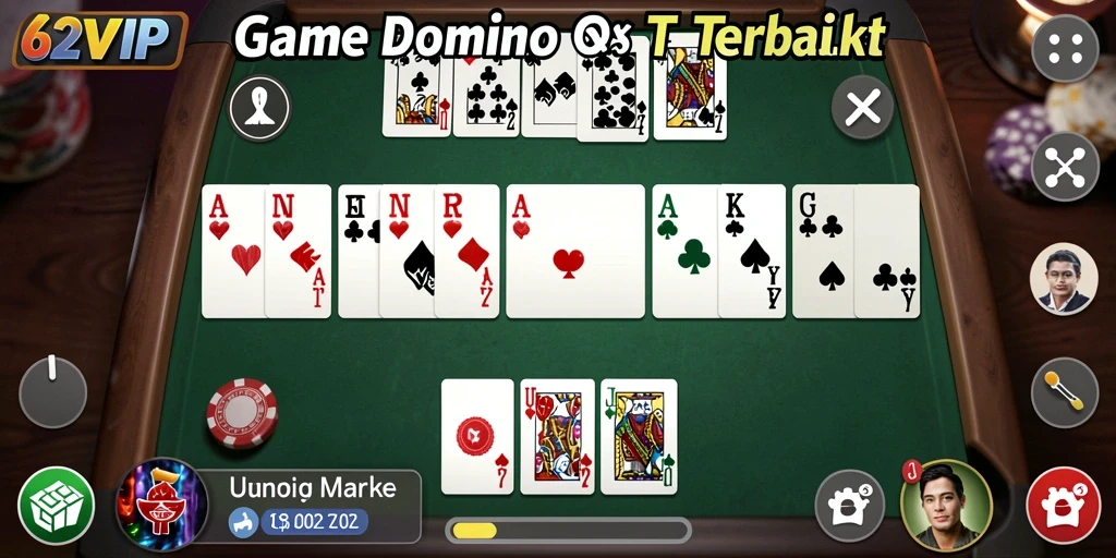 Tampilan gameplay seru dan interaktif di 62VIP.