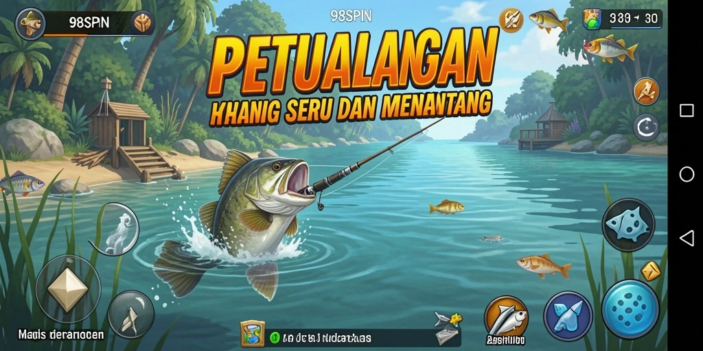 Gameplay seru di 98SPIN dengan berbagai ikan untuk ditangkap.