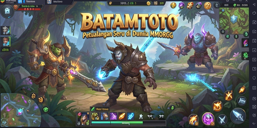 Tangkapan layar utama permainan <strong>BATAMTOTO</strong> menampilkan aksi pertarungan seru di dunia MMORPG.