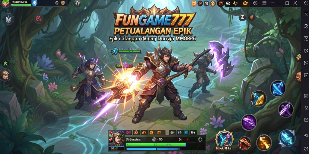 Tampilan gameplay FUNGame777 yang menarik dan memukau.