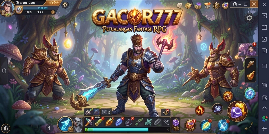 Tampilan gameplay RPG yang mendebarkan di GACOR777.