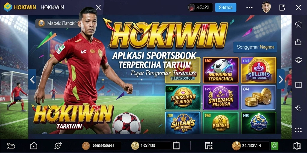 Tampilan gameplay HOKIWIN yang menarik dalam taruhan olahraga.