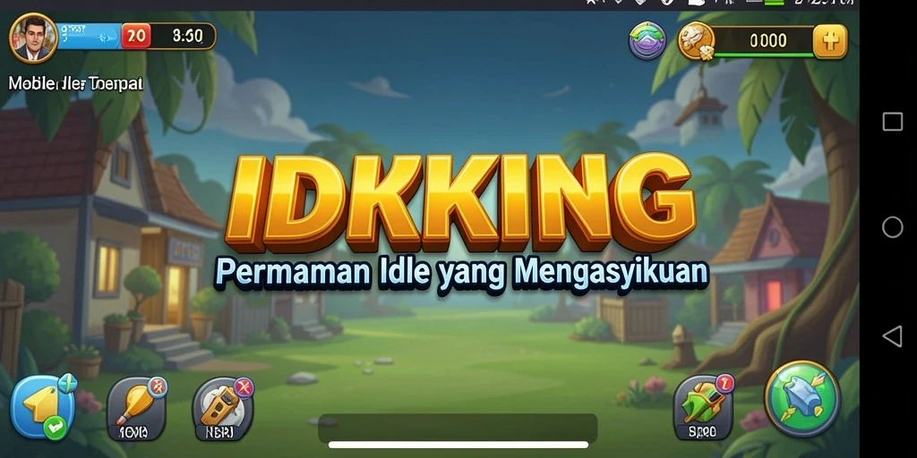 Screenshot permainan IDRKING menunjukkan momen keseruan gameplay Idle.