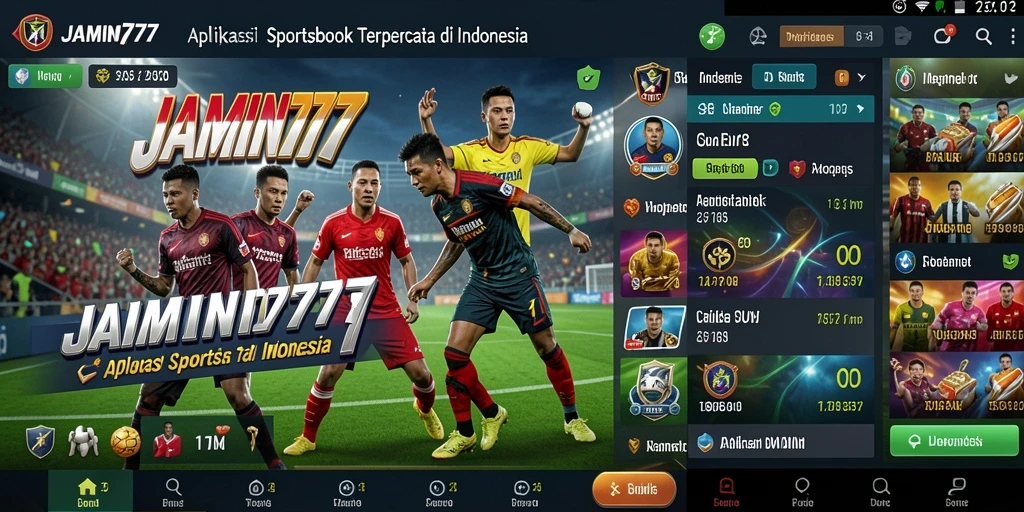 Tampilan utama gameplay Sportsbook di JAMIN777 dengan berbagai pilihan taruhan.