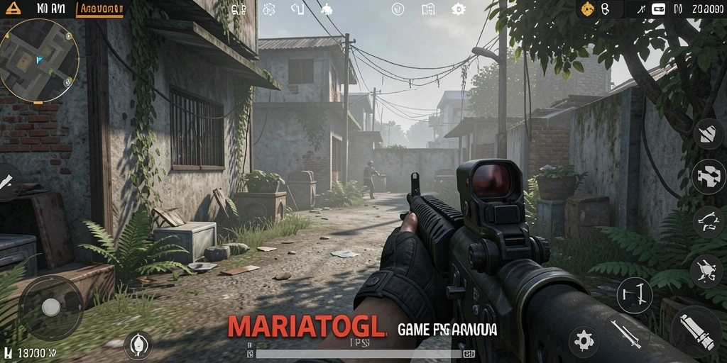 Tampilan aksi mendebarkan dalam gameplay MARIATOGL.