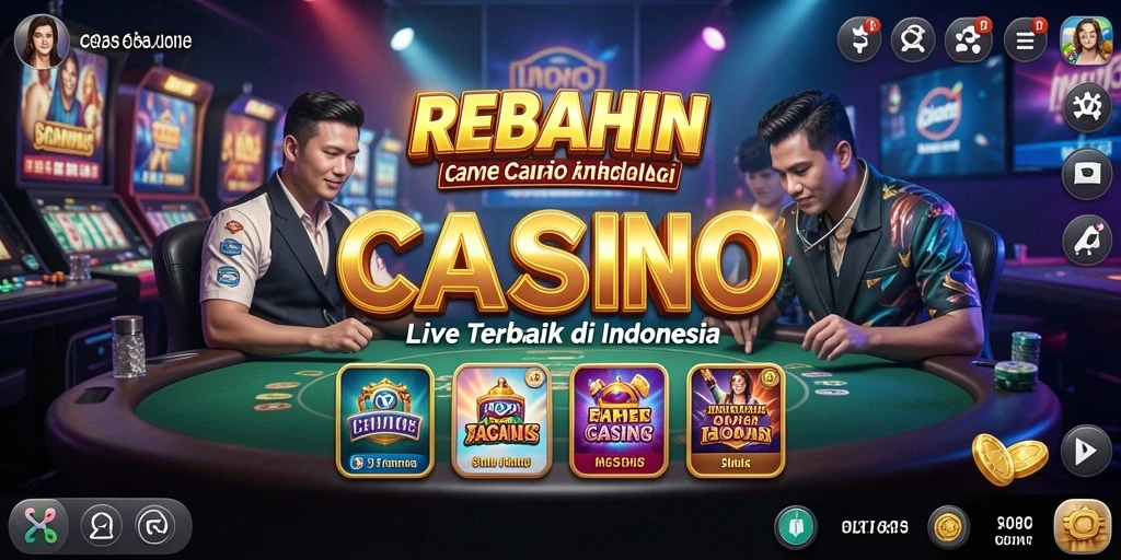 Tampilan gameplay Live Casino yang menegangkan dan interaktif di REBAHIN.
