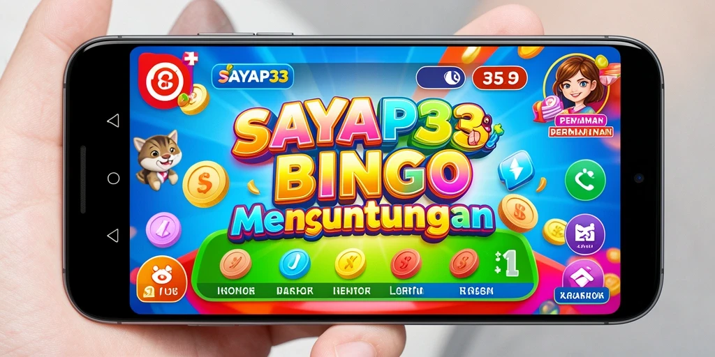 Screenshot gameplay permainan Bingo yang seru di SAYAP33.