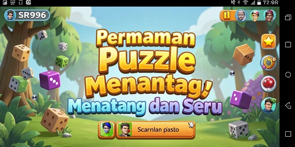 Tampilan gameplay SR996 yang menarik dengan berbagai puzzle seru.