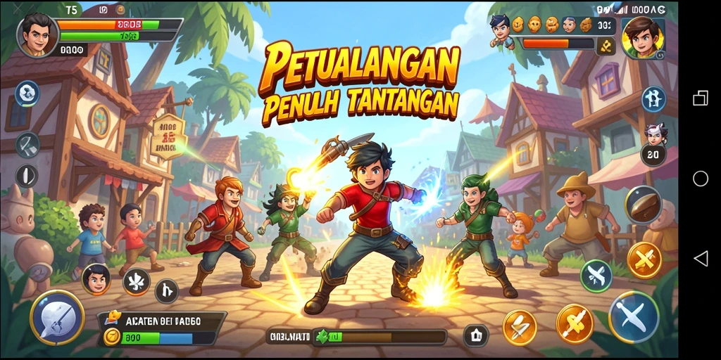 Tangkapan layar gameplay T6 yang menampilkan aksi menegangkan di level arcade.