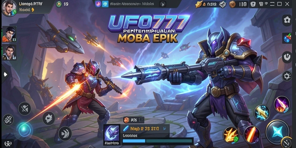 Gameplay seru di UFO777 dengan pertempuran tim yang intens.