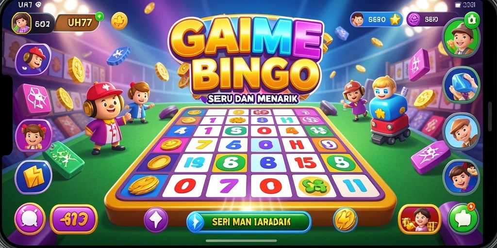 Gameplay UH77 yang seru dan memikat untuk pemain Bingo.