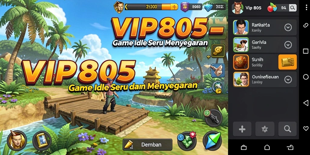 Tampilan gameplay VIP805 yang menarik dan penuh warna.