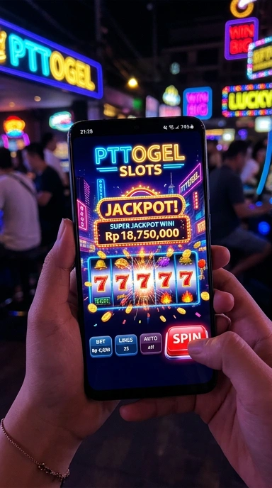 Screenshot tampilan utama aplikasi pttogel.